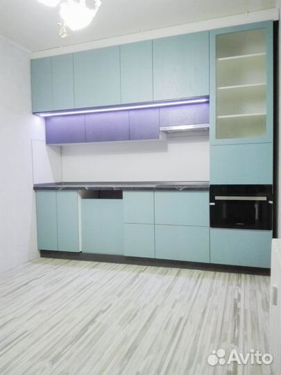 Прямая кухня с мдф фасадами