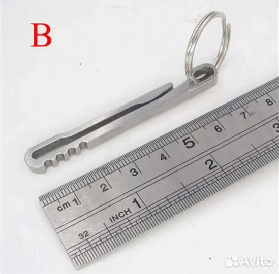 Титановый зажим клипса для ключей ножа EDC