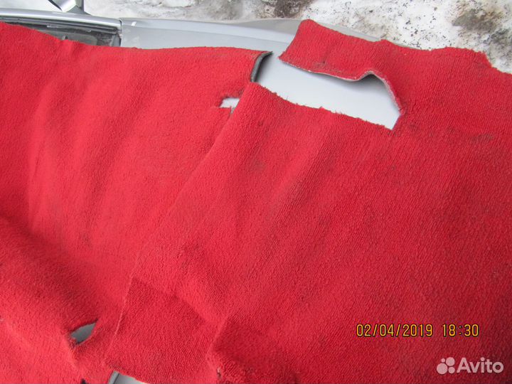 Ретро ковёр красный 2103, 2106 ваз СССР отличный