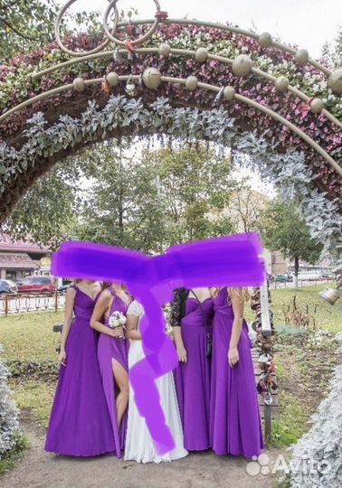 Фиолетовое платье