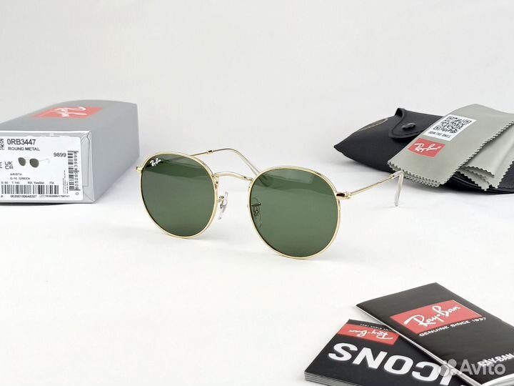 Солнцезащитные очки Ray-Ban Round Metal RB 3447 00