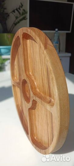 Монажница деревяная круглая 5 секций ulmi wood