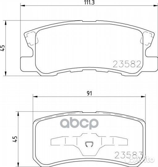 Колодки тормозные дисковые зад (PF-3450) 0
