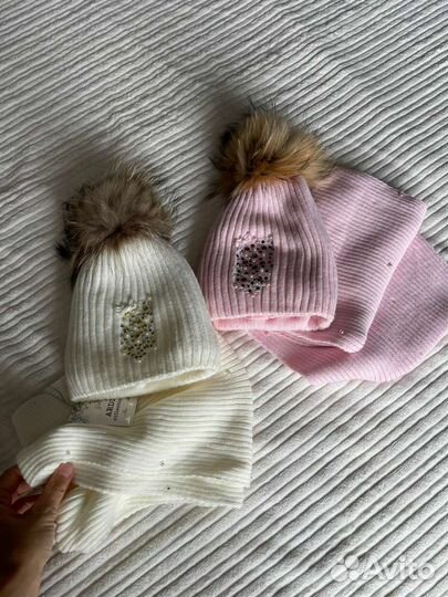 Шапка и снуд детская, 2-3г