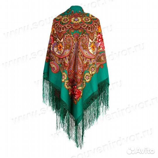 Павловопосадский платок шерсть