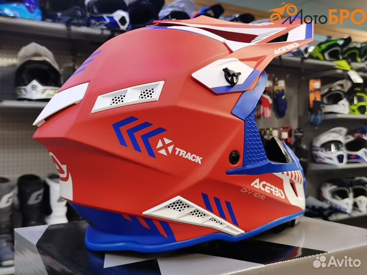 Шлем кроссовый Acerbis X-track mips 22-06 Red/Blue