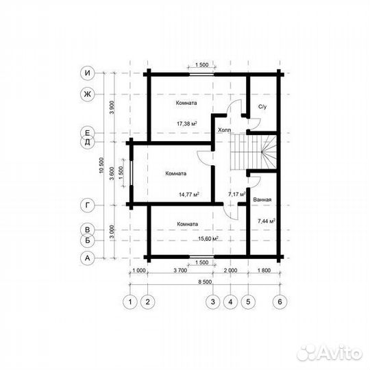 Проект элитного дома из бруса 12х13 № эд-84
