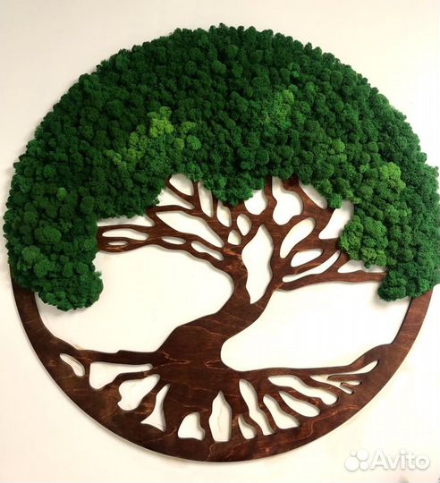 Дерево со мхом 90 см