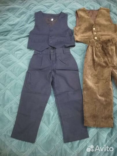 Рубашка, брючки, жилет