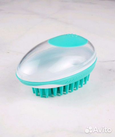 Щетка для мытья животных с дозатором для шампуня