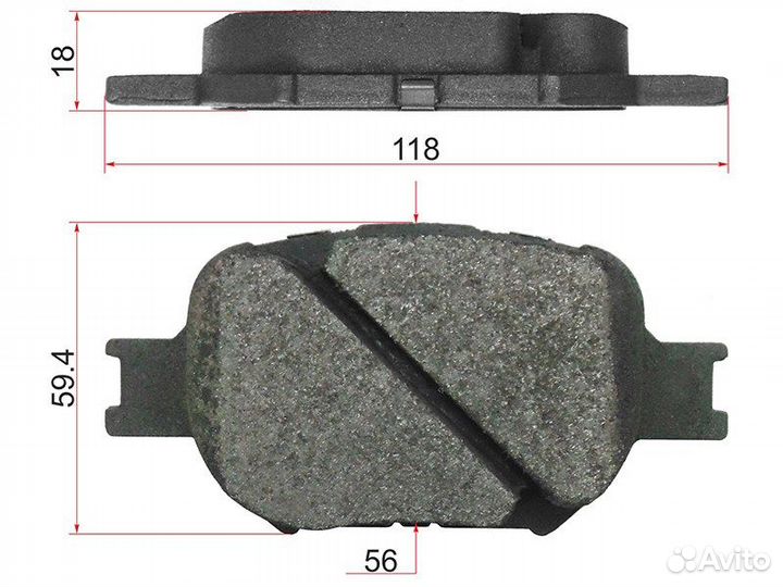 Колодки тормозные перед toyota premio/allion AZT24