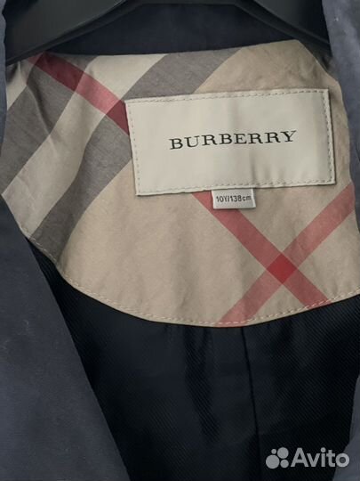 Плащ для девочки burberry 10 лет