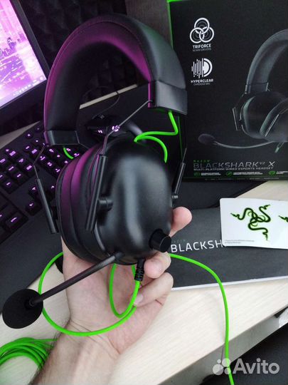 Игровые наушники Razer BlackShark V2 X Black