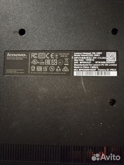 Ноутбук Lenovo ideapad 100