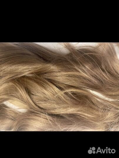 Волосы натуральные, хвост, коса