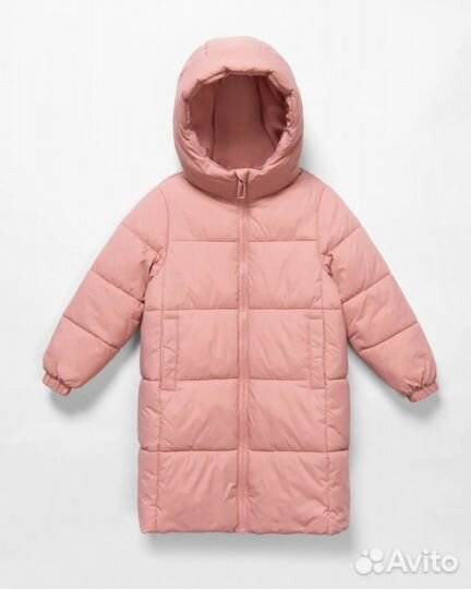 Пуховик зимний для девочки 110 116 122