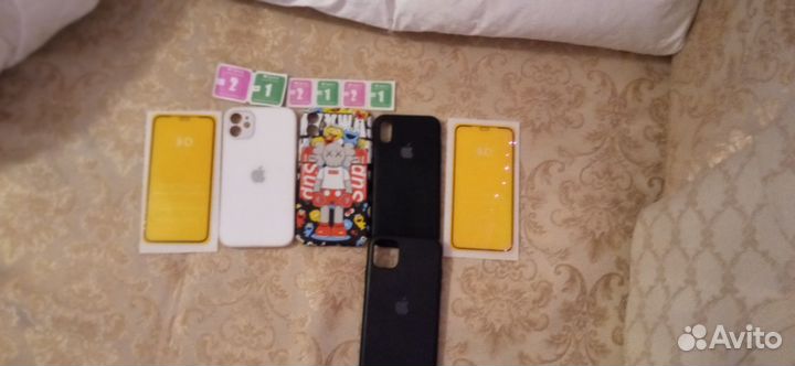 Чехол на айфон 11/X защитное стекло