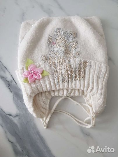 Шапка для девочки осень/весна 5- 6лет