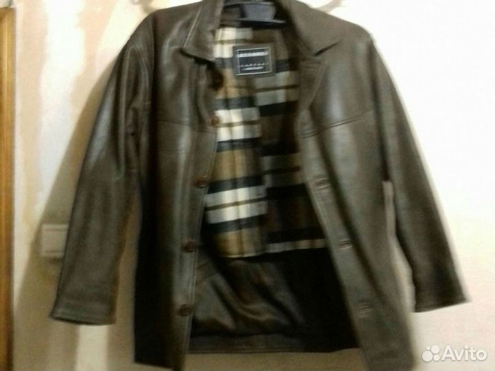 Кожаная куртка мужская