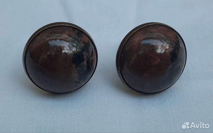Запонки серебро СССР 875 пробы