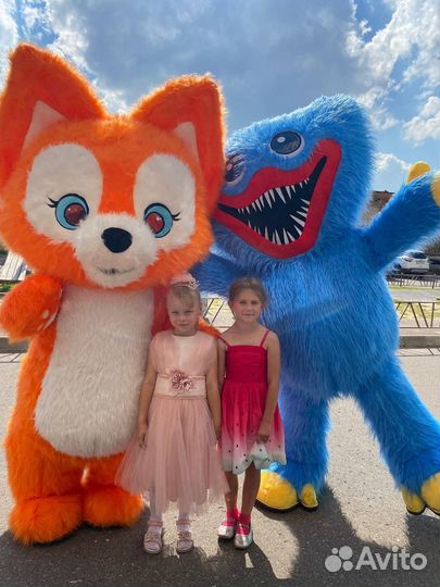 Лисёнок Надувной костюм,ростовой