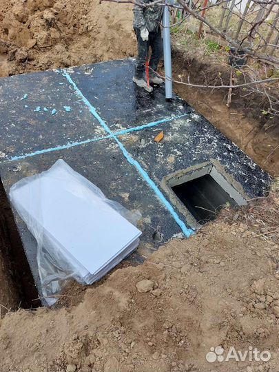 Монтаж септиков, кессон, перелив погреб под ключ