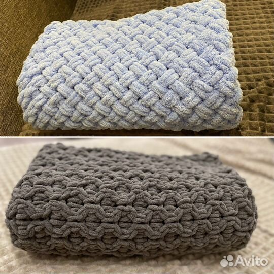 Вязанный плед детский