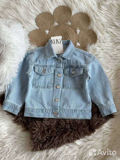 Джинсовая куртка zara для девочки