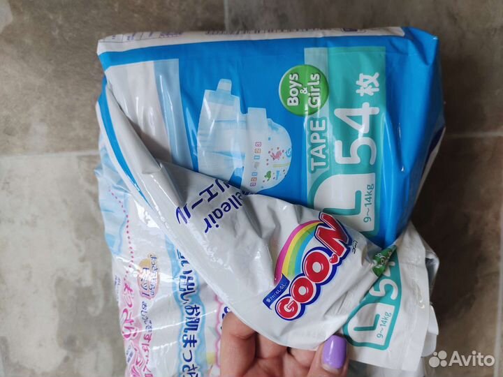 Подгузники-трусики Goon L