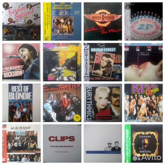 Музыка + видео на японских LD