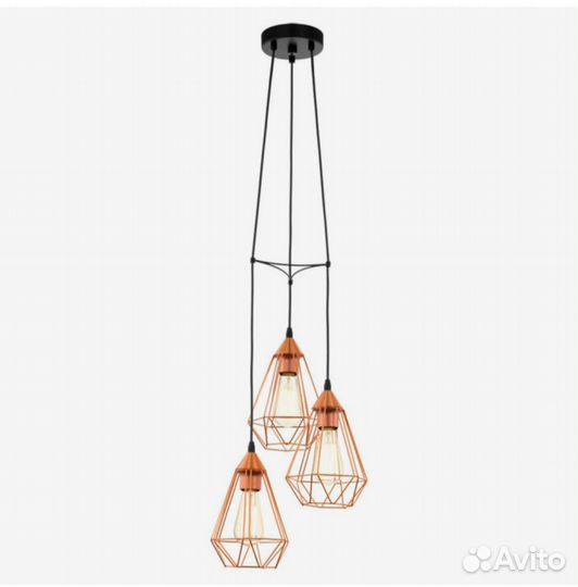 Светильник tarbes 3x60Вт E27 черный 31x31x110см