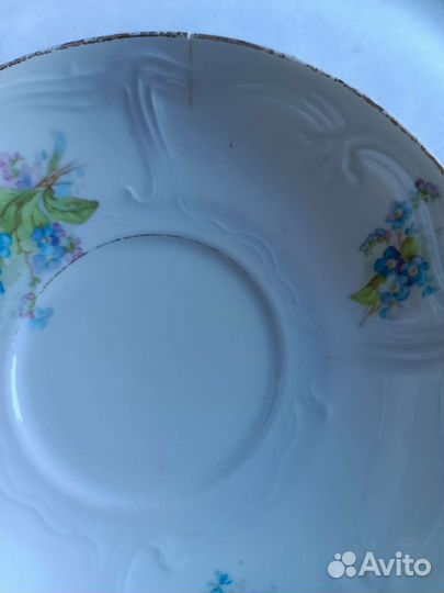 Чашка с блюдцем антиквариат