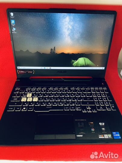 Ноутбук игровой asus TUF Gaming F15 FX506HC-HN011