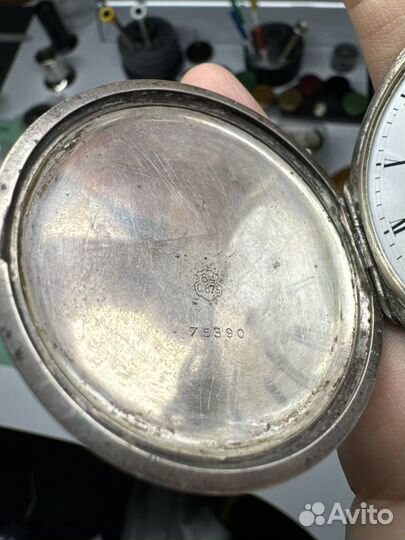 Карманные часы Мозер, серебро