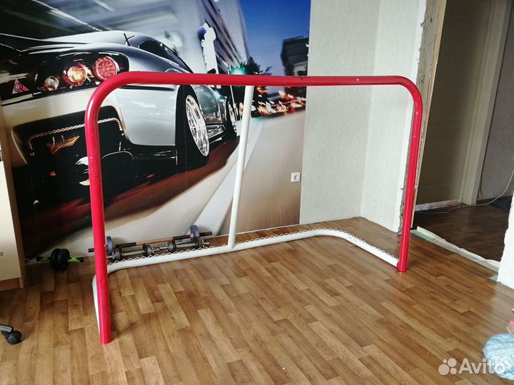 Хоккейные ворота+ искуственный лед 1,5:3м