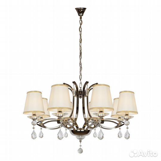 Люстра металл и текстиль