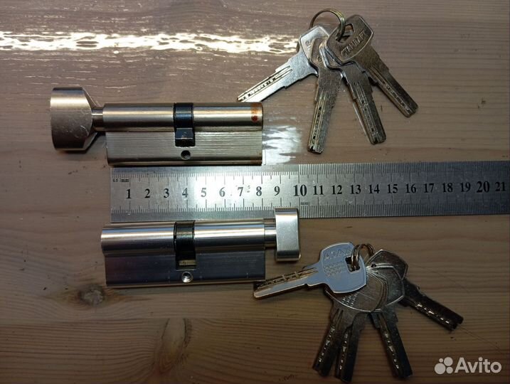 Цилиндровый механизм с заверткой 80