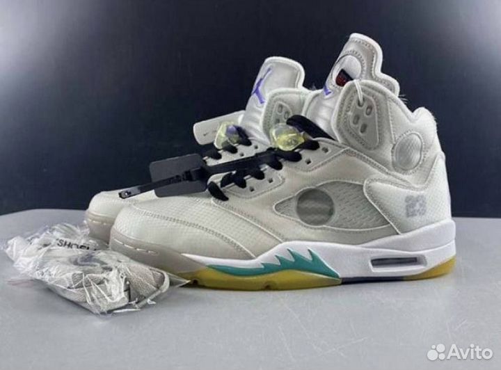 Кроссовки Nike Air Парус Jordan 5 Retro Off-White