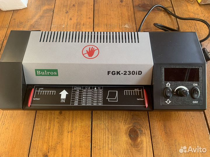 Ламинатор Bulros FGK230 iD A4