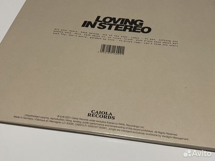 Jungle - Loving In Stereo (Новый винил)