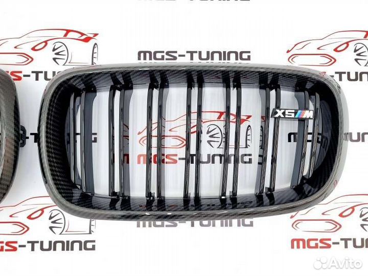 Решетка в стиле BMW X5 M F15 сухой карбон