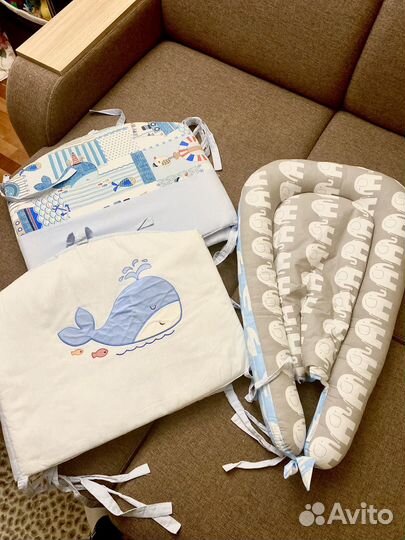 Бортики в детскую кроватку и гнездышко