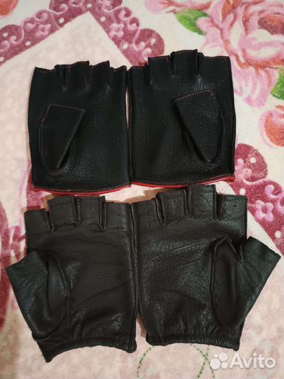 Перчатки кожаные