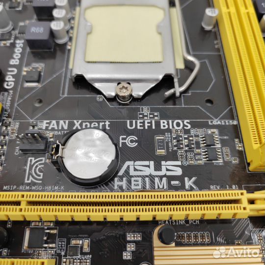 Материнская плата Asus h81m-k (1150)