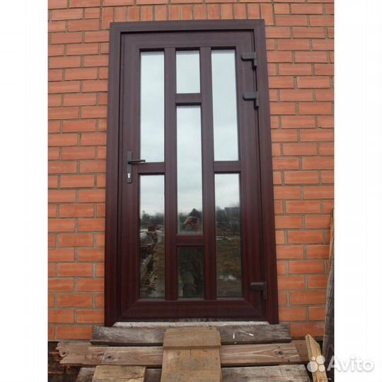 Металлопластиковые двери (дизайн индивидуальный)