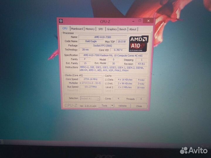 Ноутбук Acer e5-551g (4 ядра)