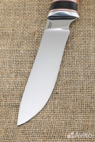 Нож Ангара из стали 95х18, рукоять черный граб и б