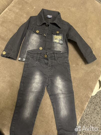 Джинсовый костюм детский
