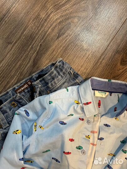 Рубашка и джинсы для мальчикам110-116
