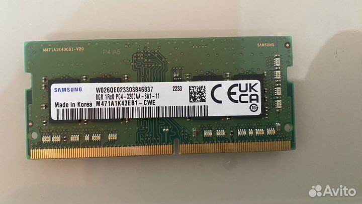 Sodimm ddr4 8gb 3200 samsung